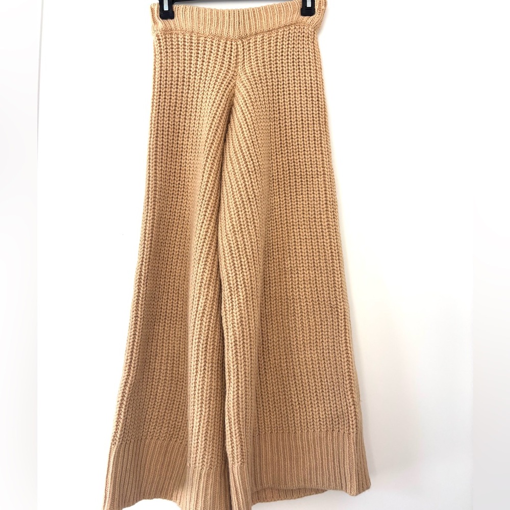 Zara Tan Knit Sweater pants